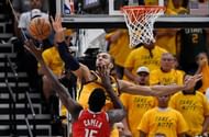 Rudy Gobert blocks Clint Capela